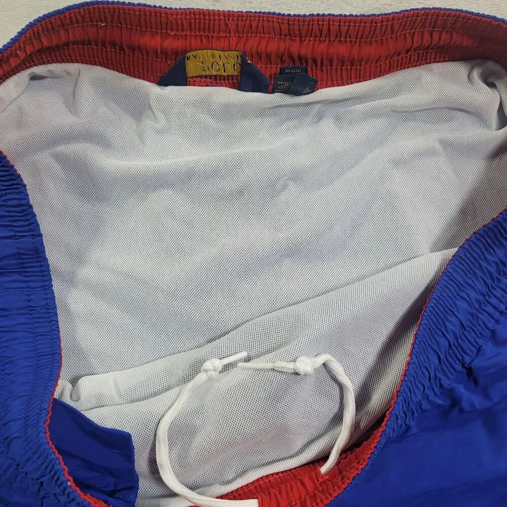 Polo Ralph Lauren Swim Shorts Mens 2XLT Blue Elastic Waist Drawstring Pockets